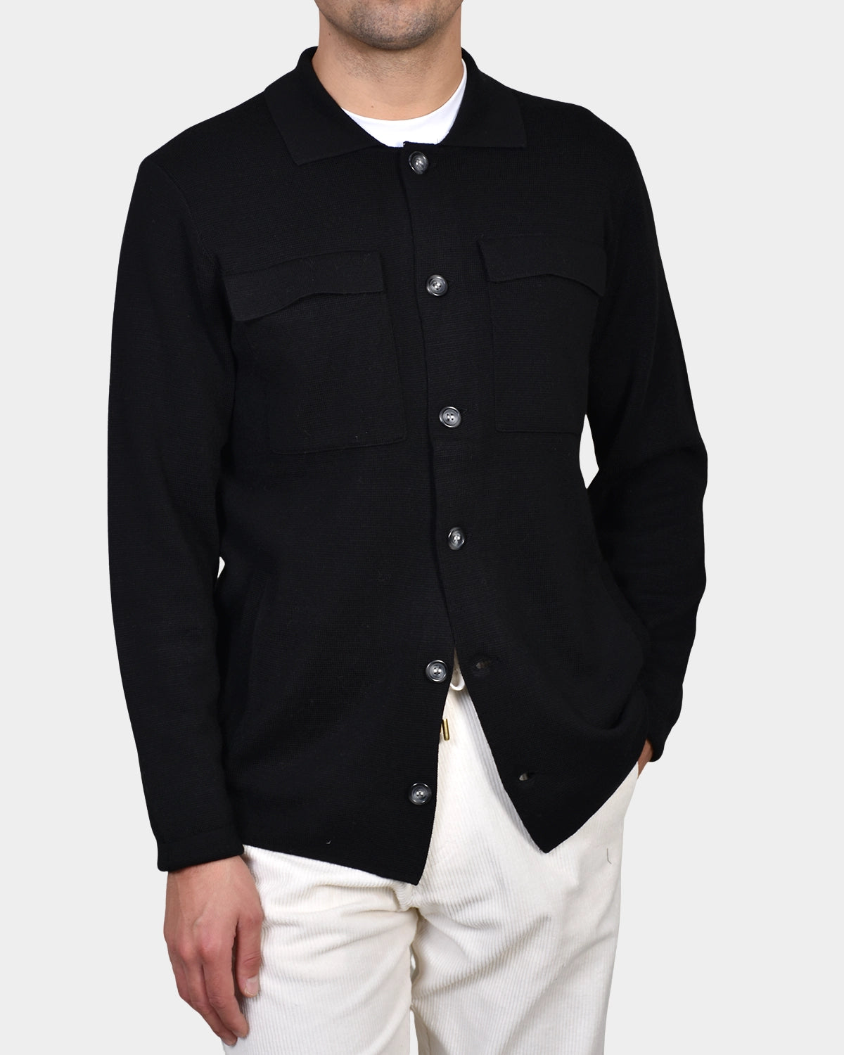 Giacca Bottini & Pocket Merino - Black - Hugo Sthlm