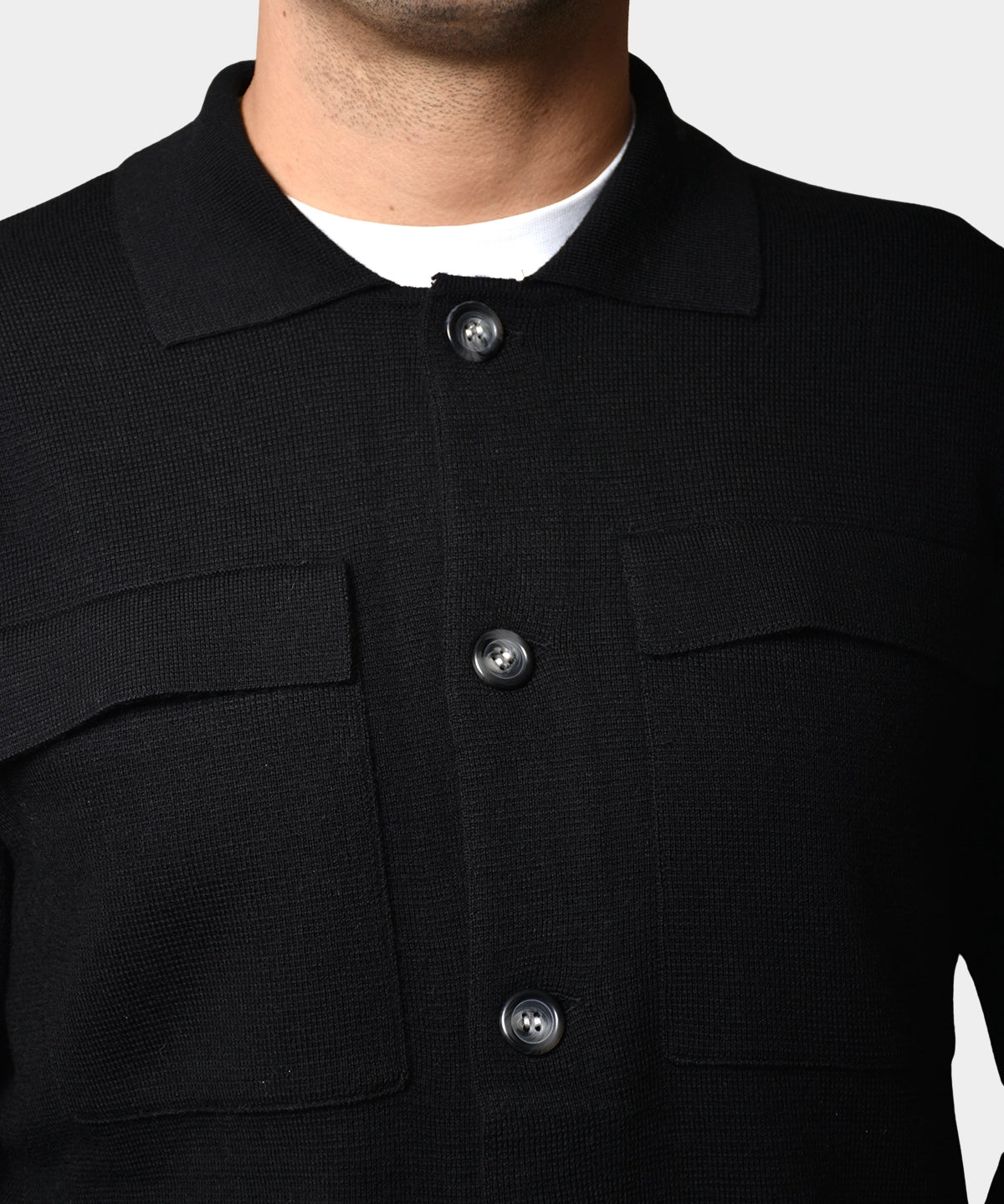 Giacca Bottini & Pocket Merino - Black - Hugo Sthlm