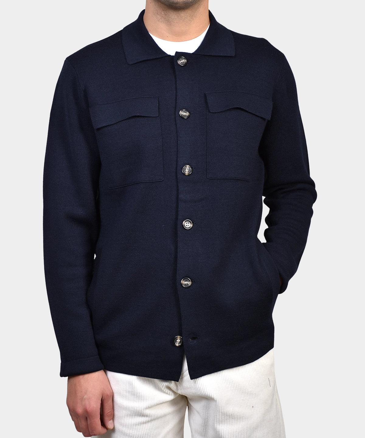 Giacca Bottini & Pocket Merino - Navy - Hugo Sthlm