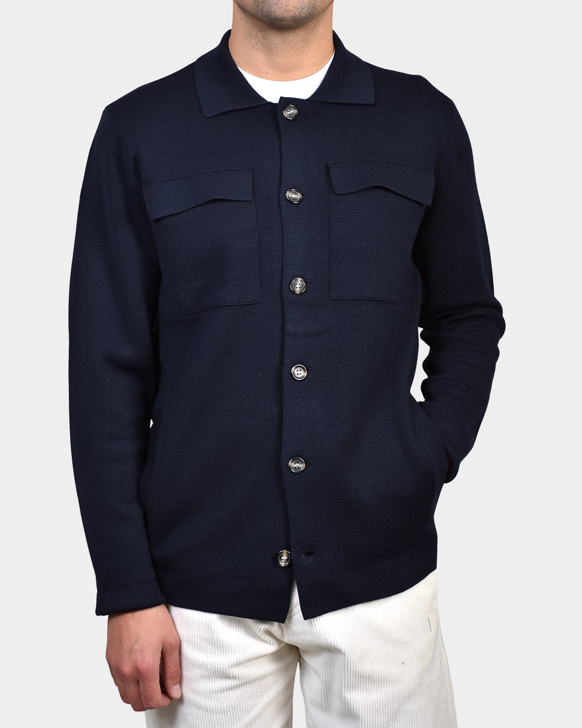 Giacca Bottini & Pocket Merino - Navy - Hugo Sthlm