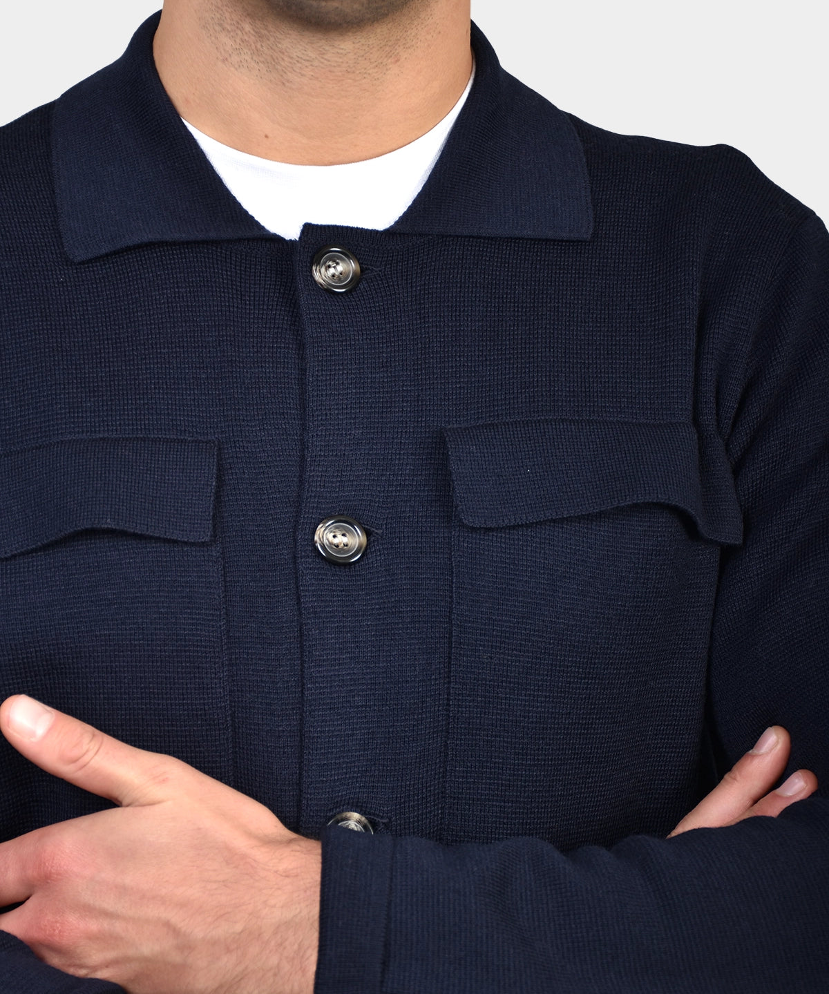 Giacca Bottini & Pocket Merino - Navy - Hugo Sthlm