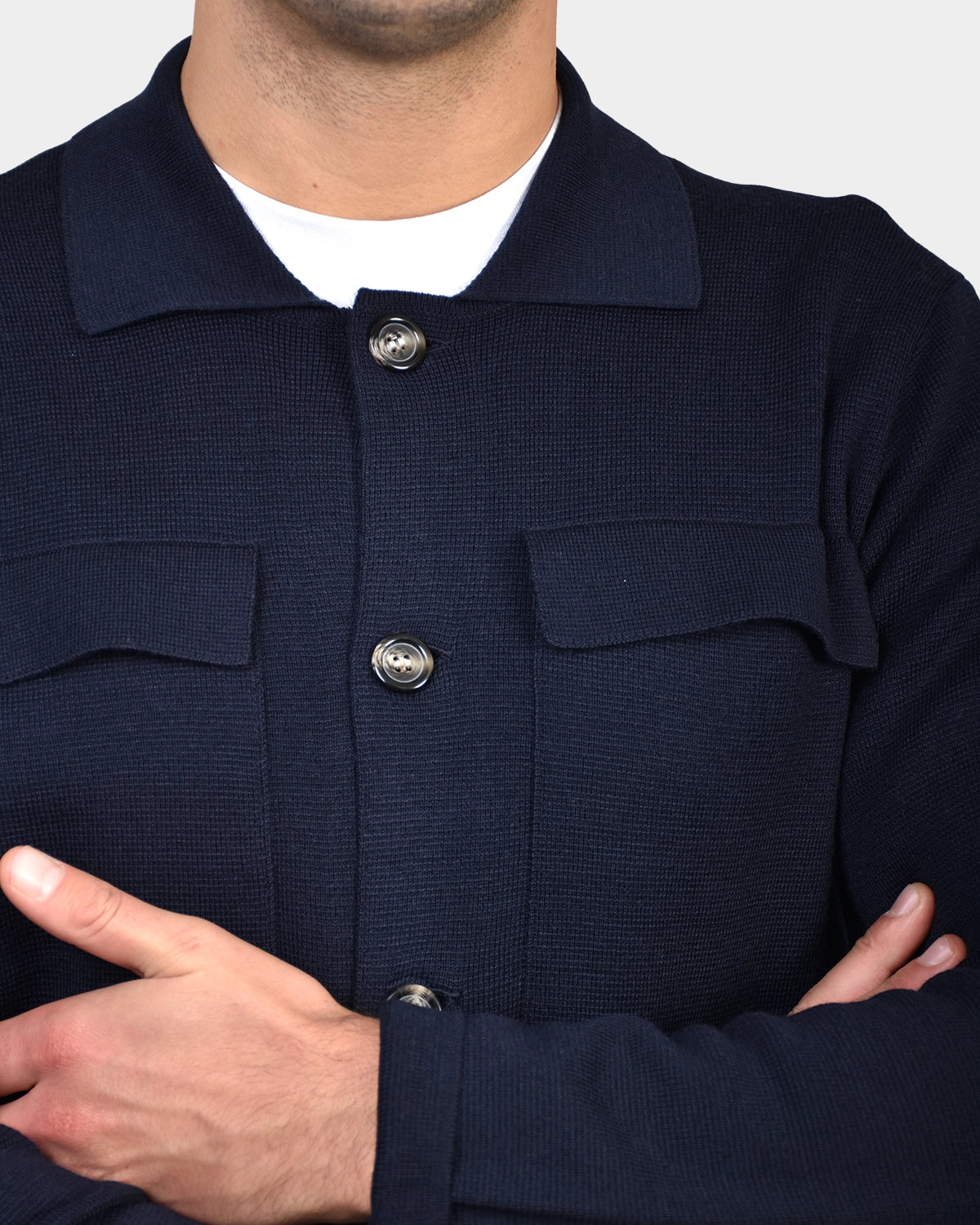 Giacca Bottini & Pocket Merino - Navy - Hugo Sthlm