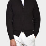 Giacca Full Zip Mag Inglese - Antracite/ Brown - Hugo Sthlm