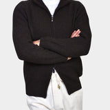 Giacca Full Zip Mag Inglese - Antracite/ Brown - Hugo Sthlm