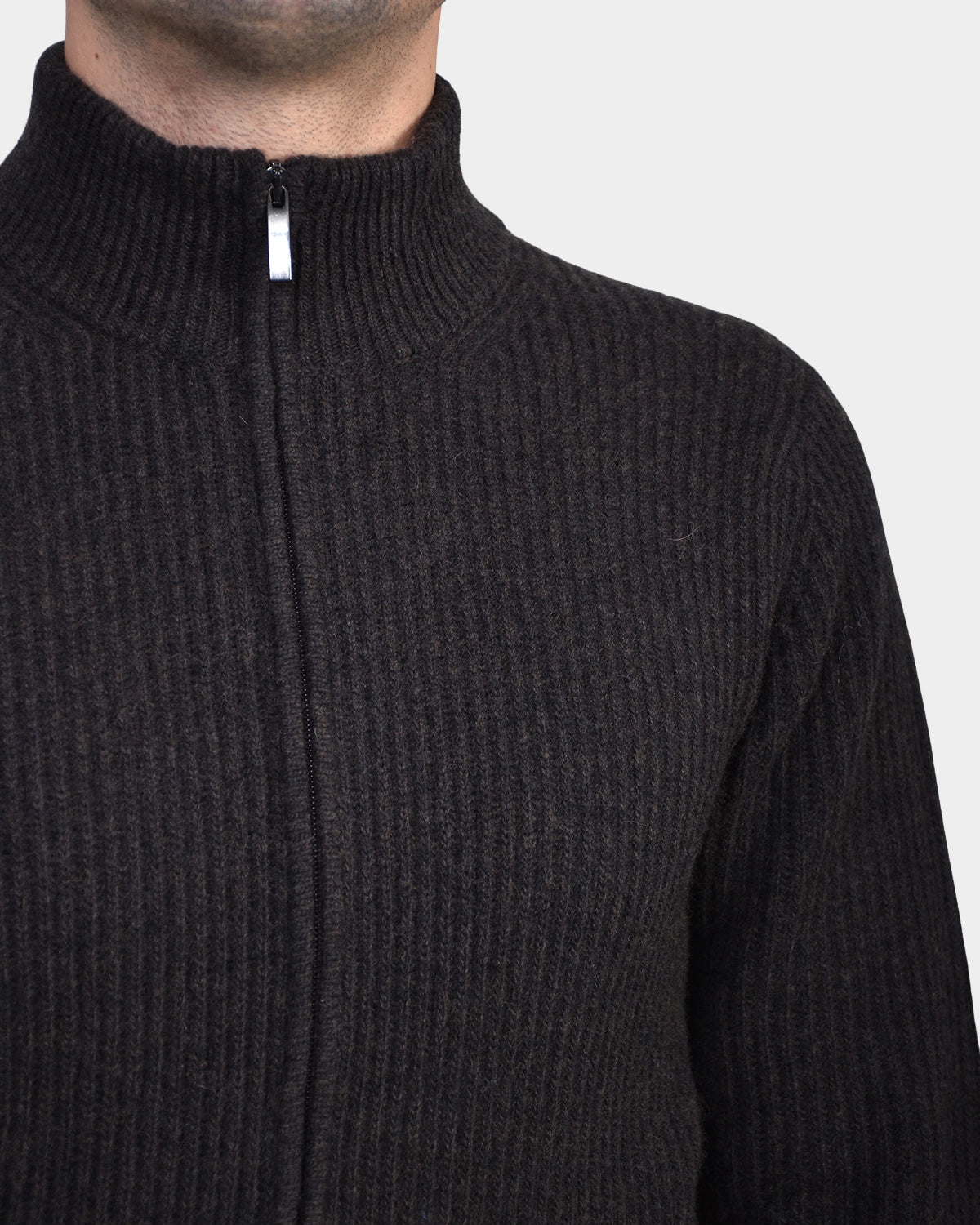 Giacca Full Zip Mag Inglese - Antracite/ Brown - Hugo Sthlm