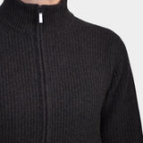 Giacca Full Zip Mag Inglese - Antracite/ Brown - Hugo Sthlm