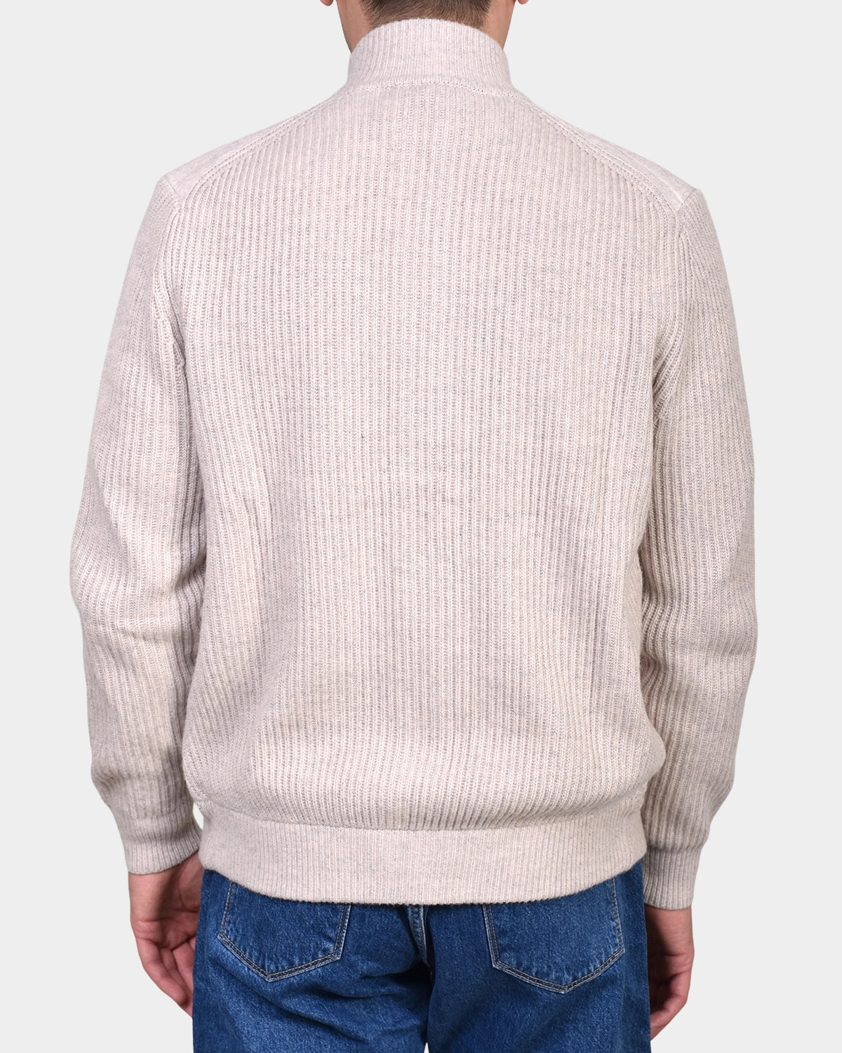 Giacca Zip Wool/Cash Blend - Beige - Hugo Sthlm