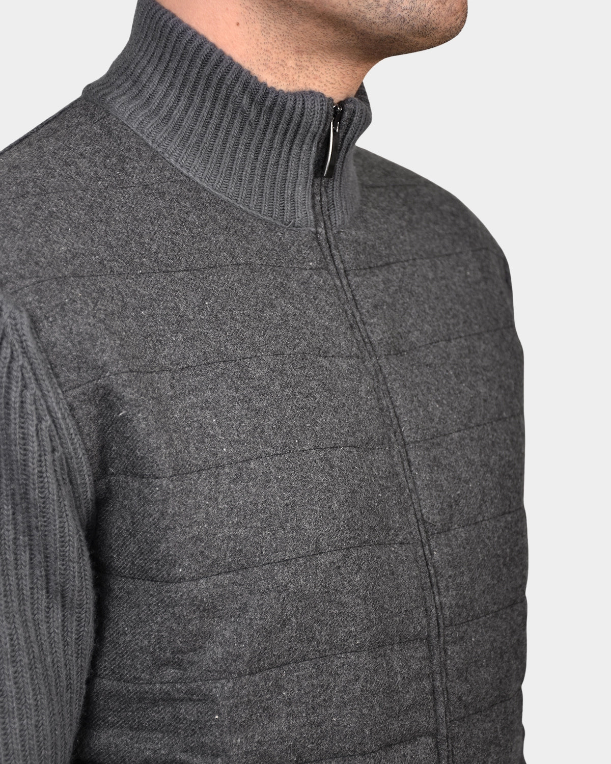 Giacca Zip Wool/Cash Blend - Grafite - Hugo Sthlm