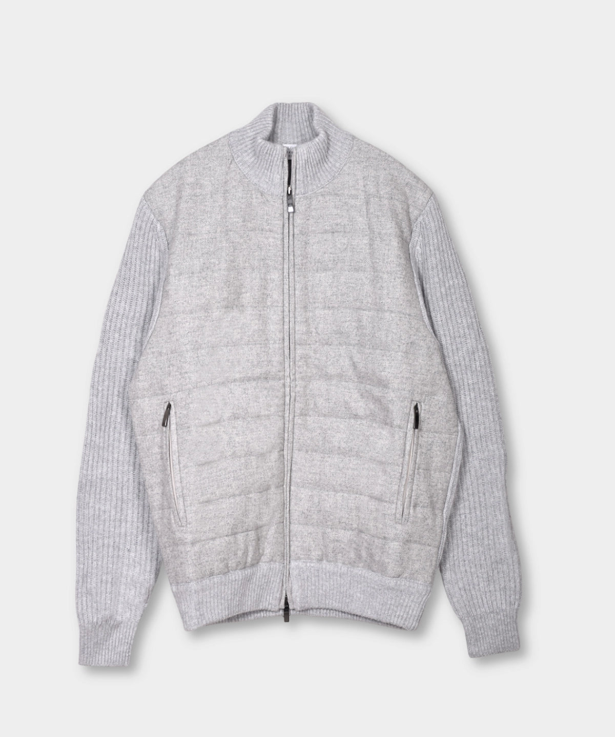 Giacca Zip Wool/Cash Blend - Grey - Hugo Sthlm