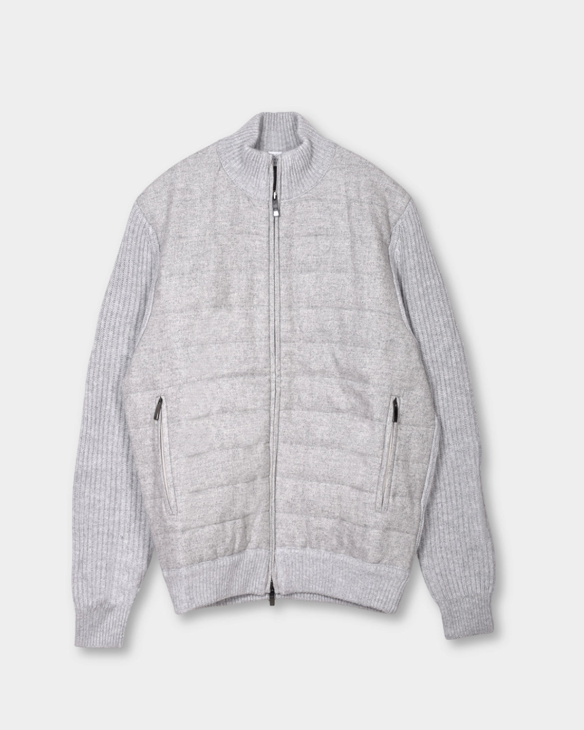 Giacca Zip Wool/Cash Blend - Grey - Hugo Sthlm