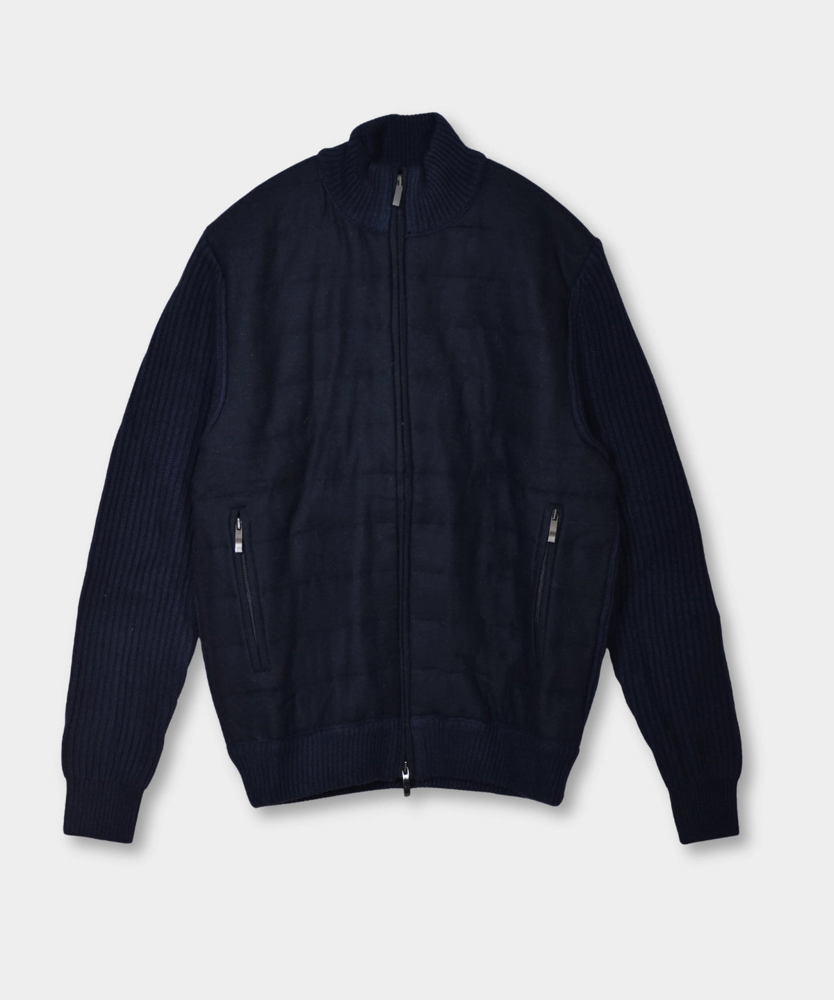 Giacca Zip Wool/Cash Blend - Navy - Hugo Sthlm