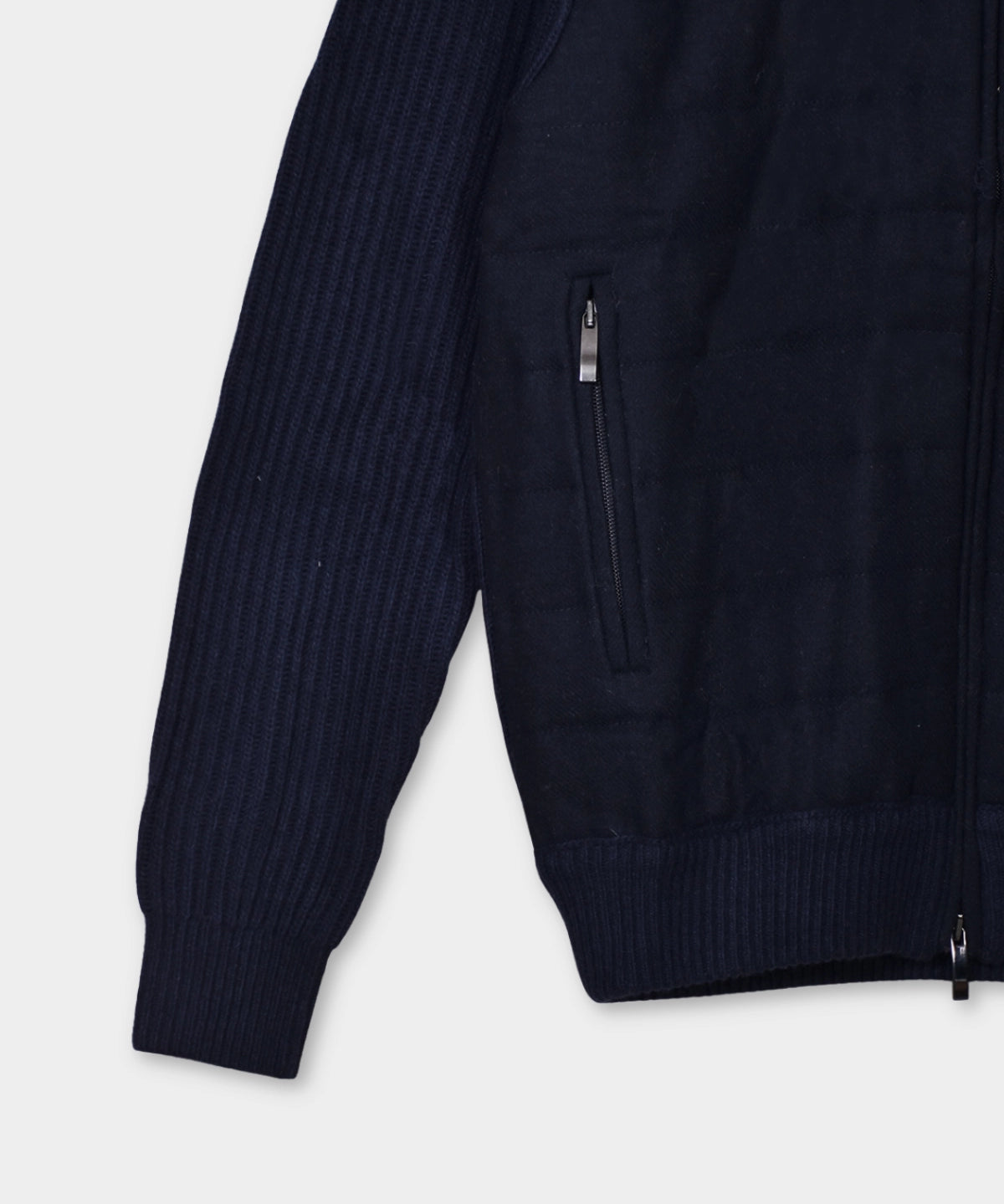 Giacca Zip Wool/Cash Blend - Navy - Hugo Sthlm