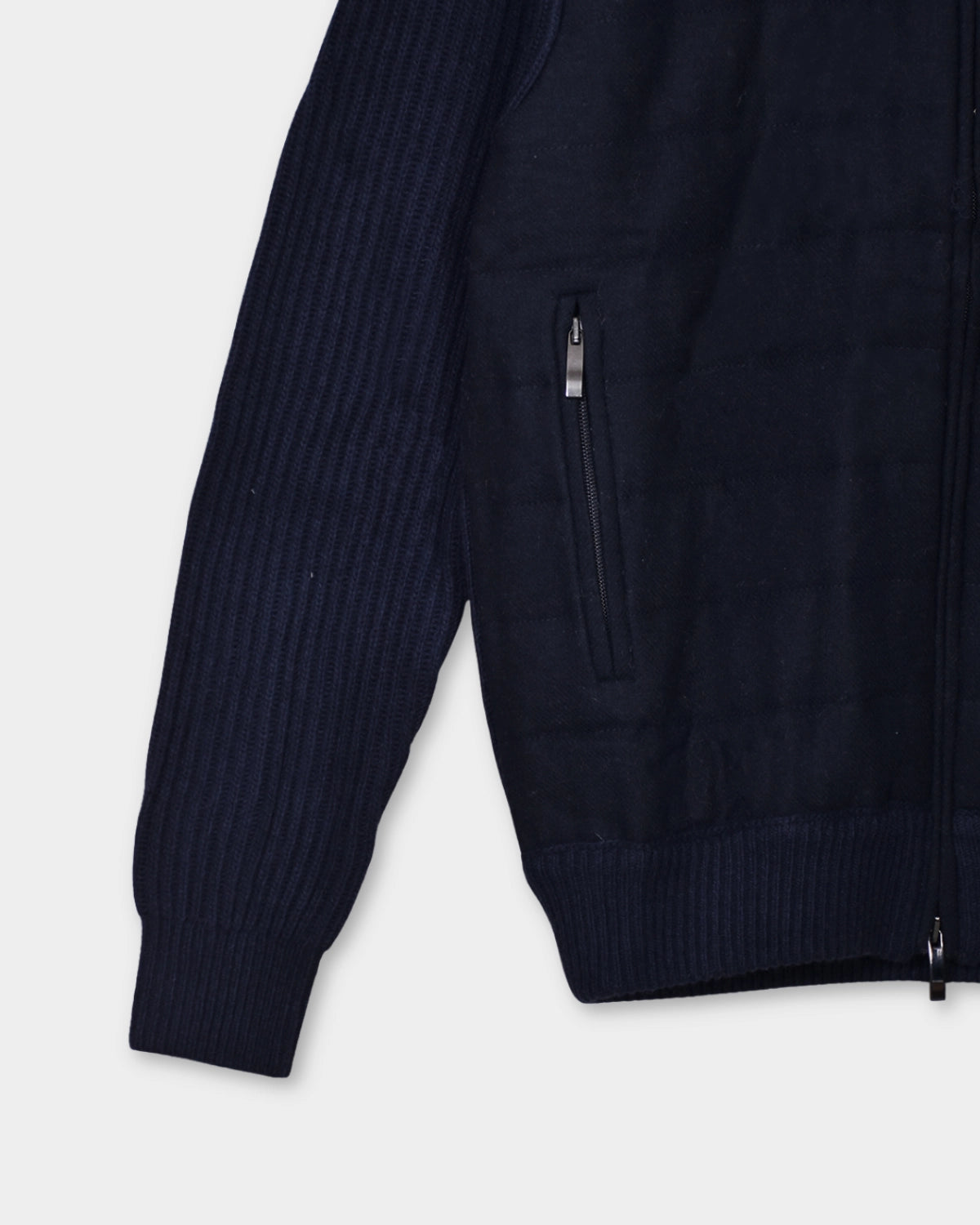 Giacca Zip Wool/Cash Blend - Navy - Hugo Sthlm