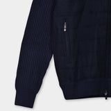 Giacca Zip Wool/Cash Blend - Navy - Hugo Sthlm