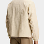 Gian Crinkle Zip Overshirt - Moonbeam - Hugo Sthlm