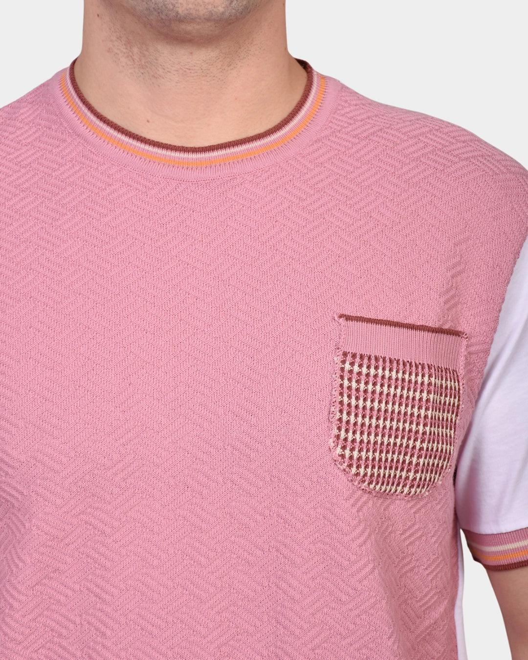 Girocollo Corta Con Taschino - Rosa - Hugo Sthlm