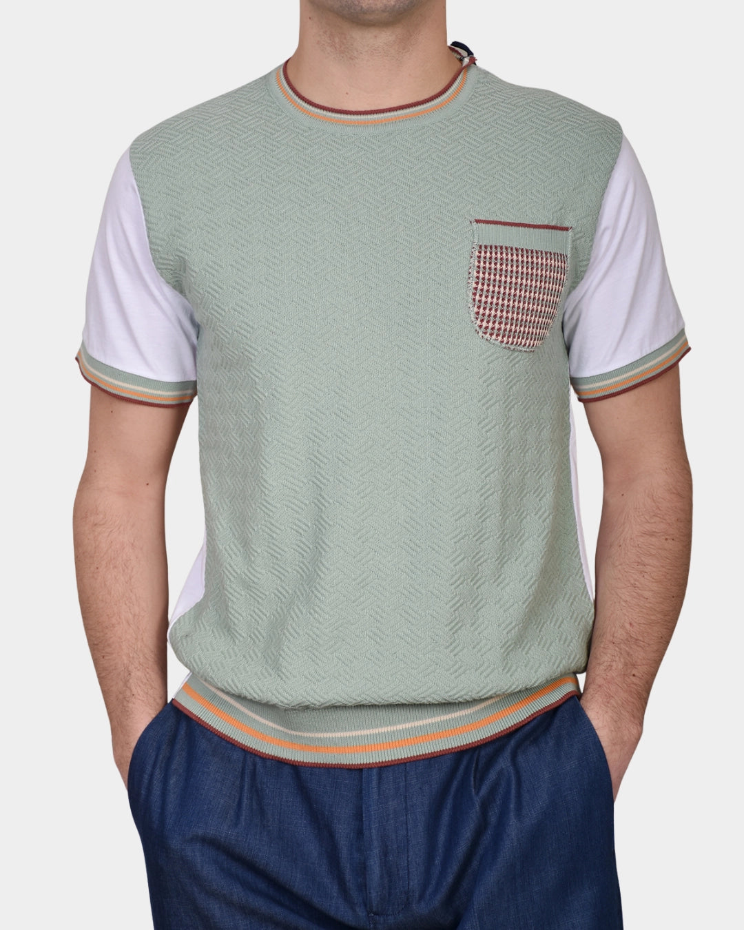 Girocollo Corta Con Taschino - Laguna - Hugo Sthlm