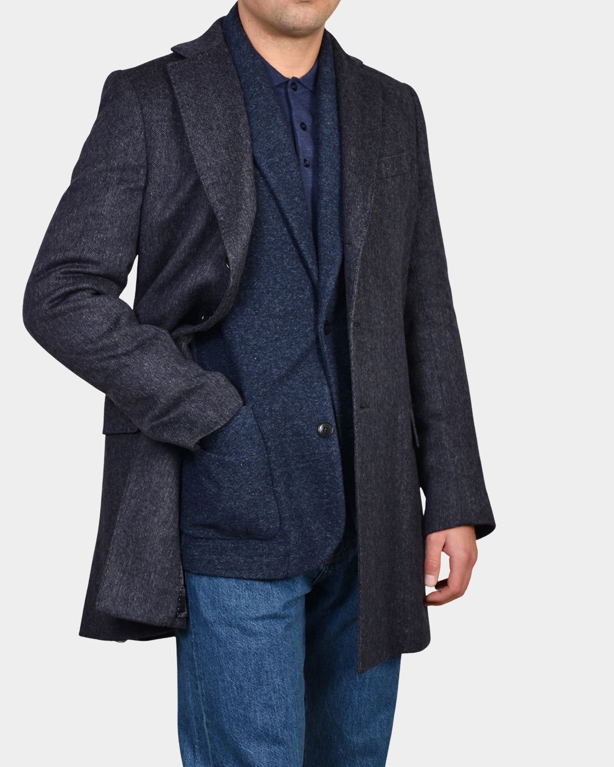 Greyblack Coat - Grey/Black - Hugo Sthlm