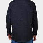 Hooper Shirt Washed Twill - Washed Black - Hugo Sthlm