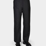 Haij Pleated Twill Pants - Black - Hugo Sthlm