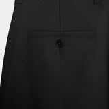 Haij Pleated Twill Pants - Black - Hugo Sthlm