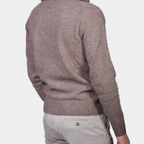 Halfzip High Neck Wool - Beige