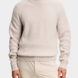 Hallow Knitted Crew Neck - Moonbeam