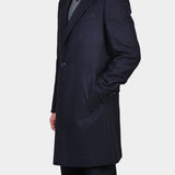 Herringbone Coat - Navy - Hugo Sthlm