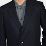 Herringbone Coat - Navy - Hugo Sthlm