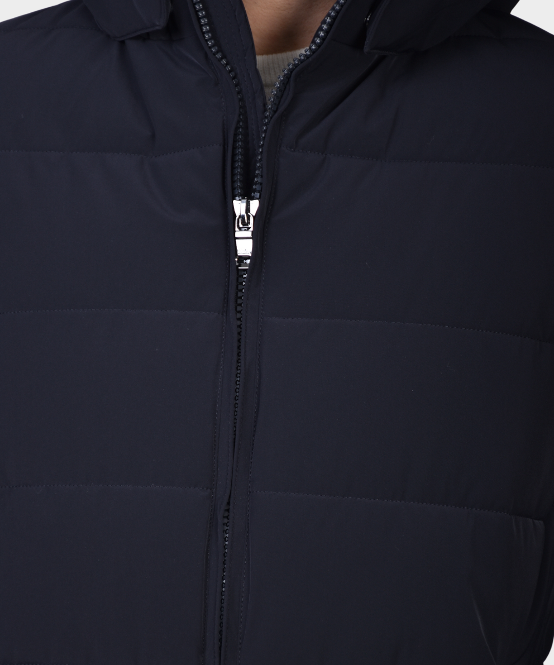 Hooded Puffer Jacket - Navy - Hugo Sthlm