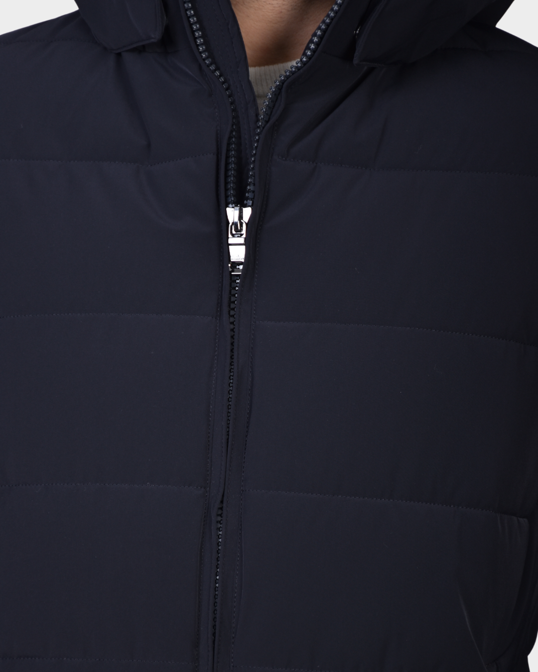 Hooded Puffer Jacket - Navy - Hugo Sthlm