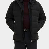 Hooded Puffer Jacket - Black - Hugo Sthlm