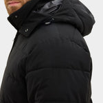 Hooded Puffer Jacket - Black - Hugo Sthlm