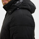 Hooded Puffer Jacket - Black - Hugo Sthlm