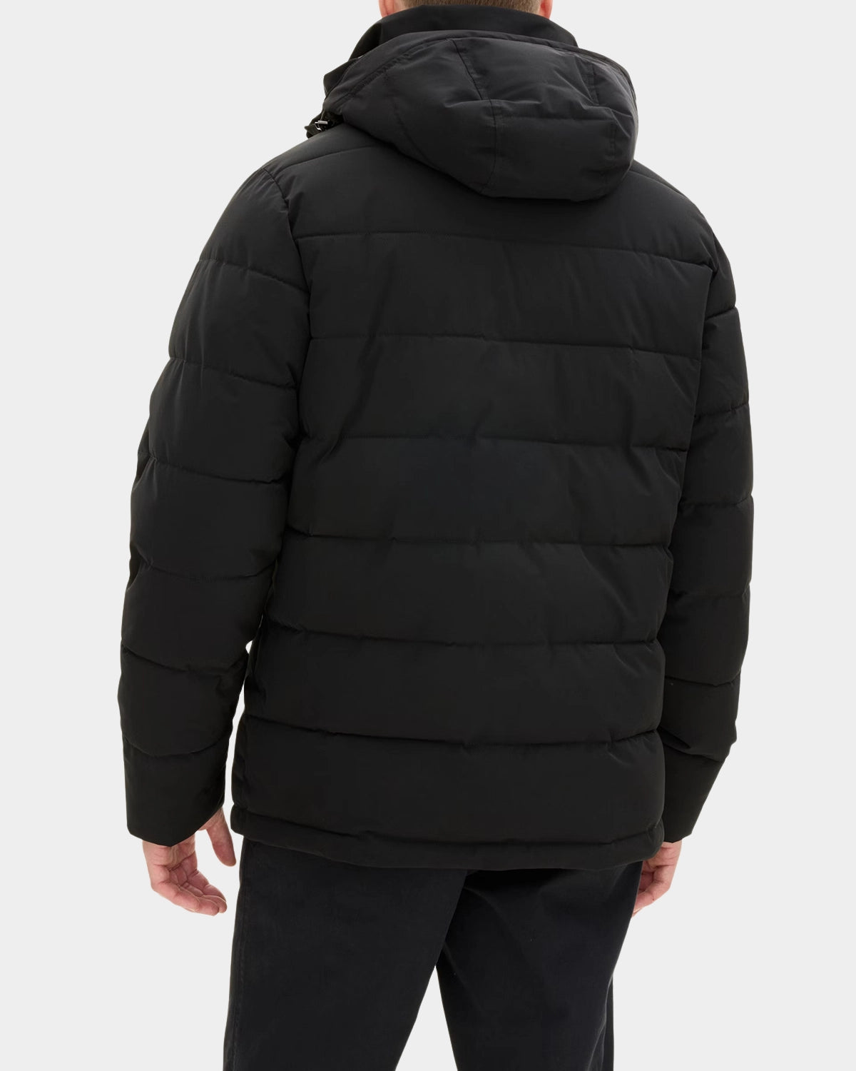 Hooded Puffer Jacket - Black - Hugo Sthlm