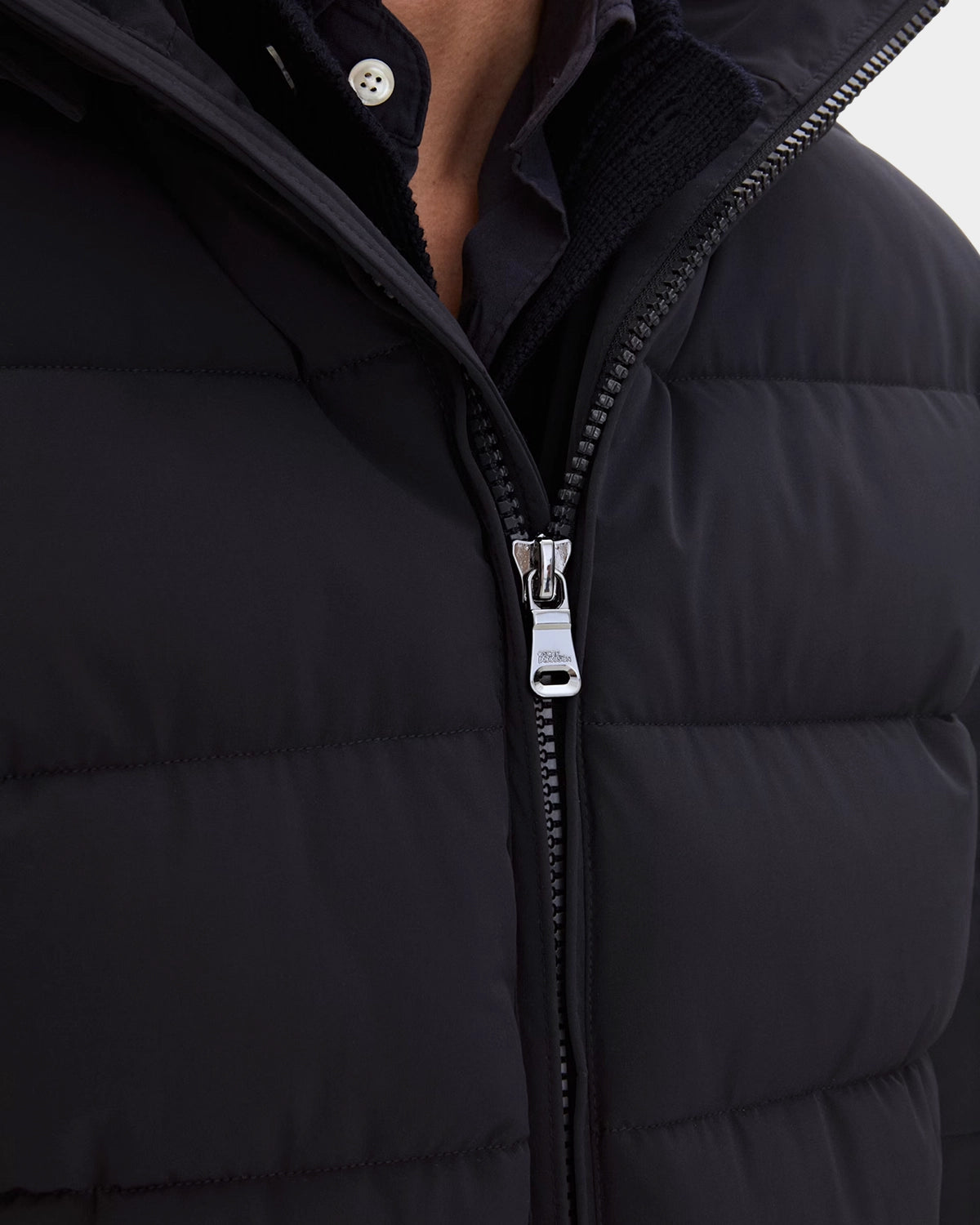 Hooded Puffer Jacket - Navy - Hugo Sthlm