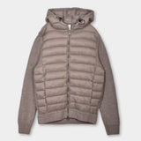 Hoodie Zip Wool/Nylon - Beige - Hugo Sthlm