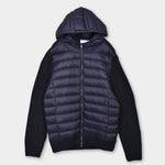 Hoodie Zip Wool/Nylon - Navy - Hugo Sthlm