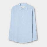 Hooper Cotton Crinkle Shirt - Light Blue - Hugo Sthlm