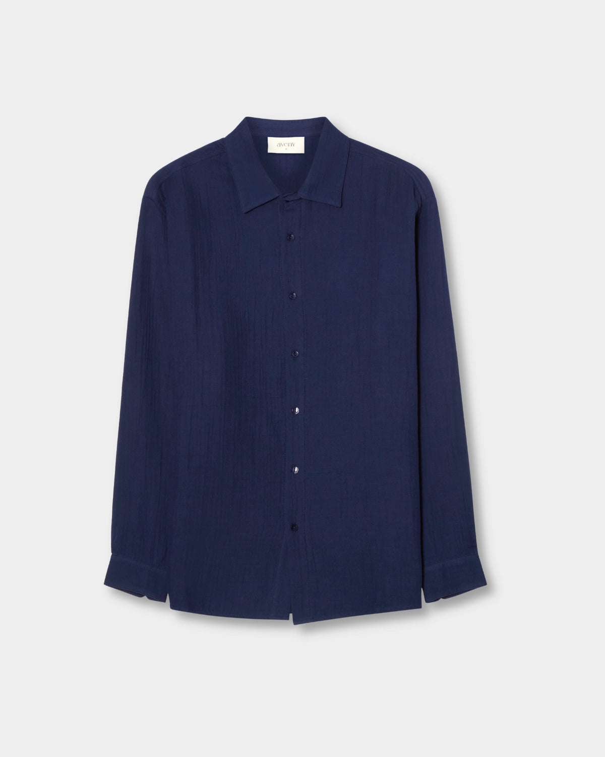 Hooper Cotton Crinkle Shirt - Total Eclips - Hugo Sthlm