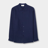 Hooper Cotton Crinkle Shirt - Total Eclips - Hugo Sthlm