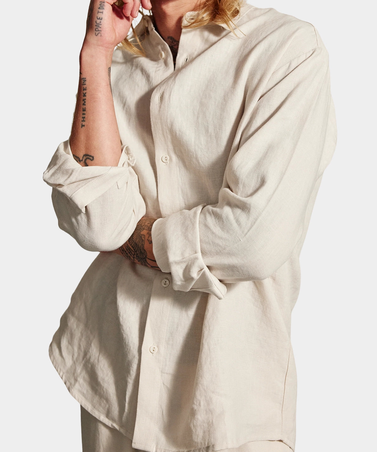 Hooper Linen Shirt - Birch - Hugo Sthlm