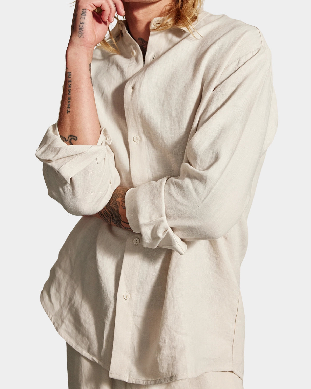 Hooper Linen Shirt - Birch - Hugo Sthlm