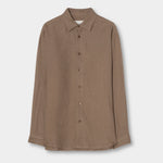 Hooper Linen Shirt - Taupe - Hugo Sthlm