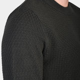 Oliver Structure Sweater - Forest Green - Hugo Sthlm