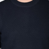 Oliver Structure Sweater - JL Navy - Hugo Sthlm