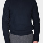 Oliver Structure Sweater - JL Navy - Hugo Sthlm