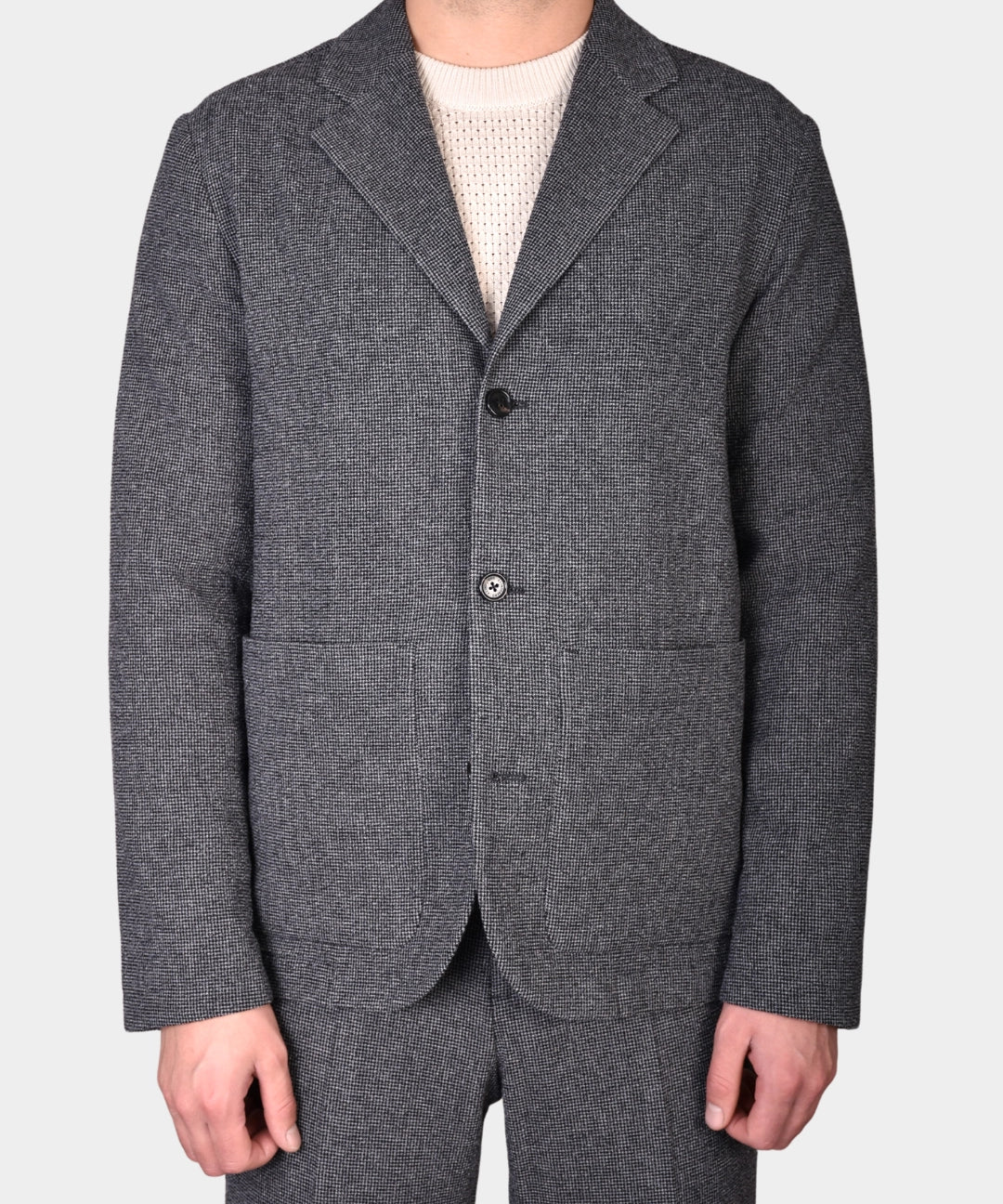 Jack Crinkled Wool Blazer - Black - Hugo Sthlm