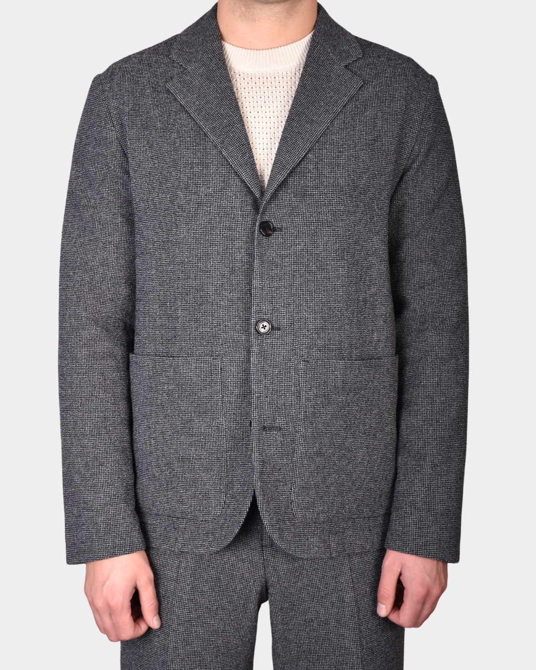 Jack Crinkled Wool Blazer - Black - Hugo Sthlm