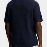 Jacques Structure Knit Polo - JL Navy - Hugo Sthlm
